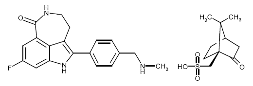 RUBRACA® (rucaparib) Structural Formula  - Illustration