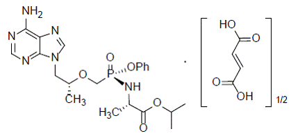 VEMLIDY® (tenofovir alafenamide) Structural Formula Illustration