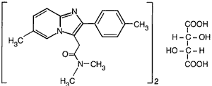 AMBIEN® (zolpidem tartrate) Structural Formula Illustration AMBIEN® (zolpidem tartrate) Structural Formula Illustration