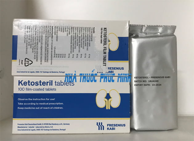 Thuốc đạm thận Ketosteril tablets 600mg mẫu mới