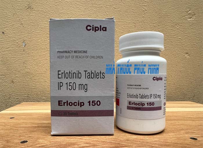 Thuốc Erlocip 150 erlotinib trị đích ung thư phổi của Cipla Ấn Độ
