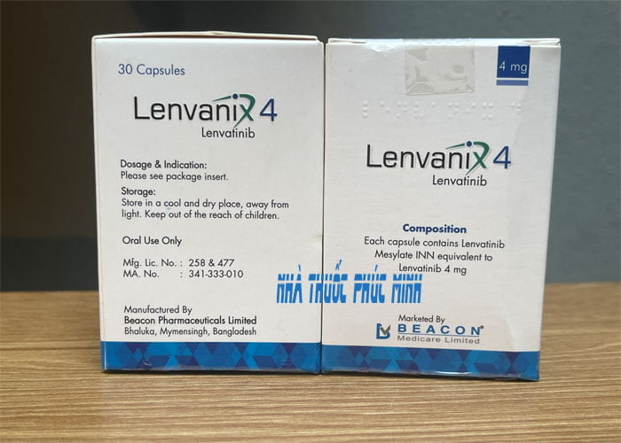 Thuốc Lenvanix 4 10mg trị ung thư gan mua ở đâu hn hcm?