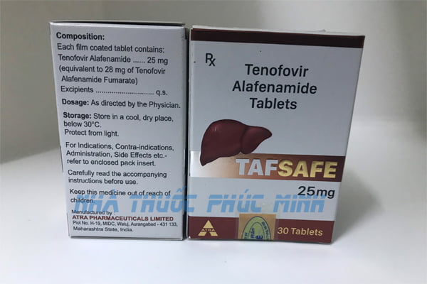 Thuốc Tafsafe 25mg dạng lọ mua ở đâu giá bao nhiêu?