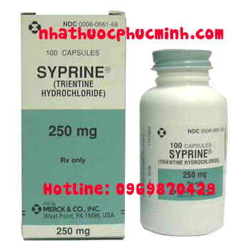 Thuốc Trientine 250mg Syprine giá bao nhiêu mua ở đâu