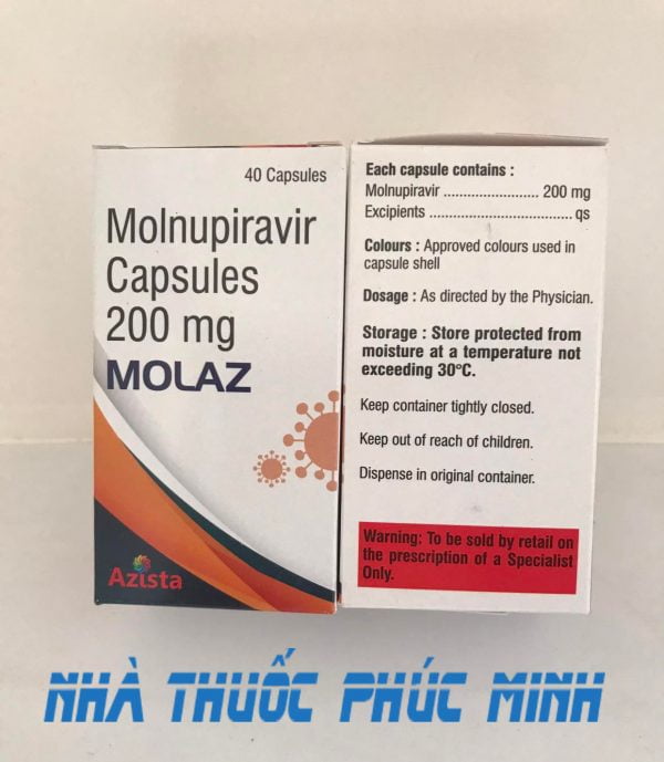 Thuốc Molaz 200 Molnupiravir giá bao nhiêu mua ở đâu?