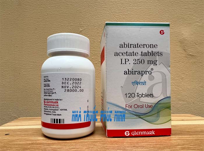 Thuốc Abiraterone acetate 250mg trị ung thư tiền liệt tuyến Ấn Độ