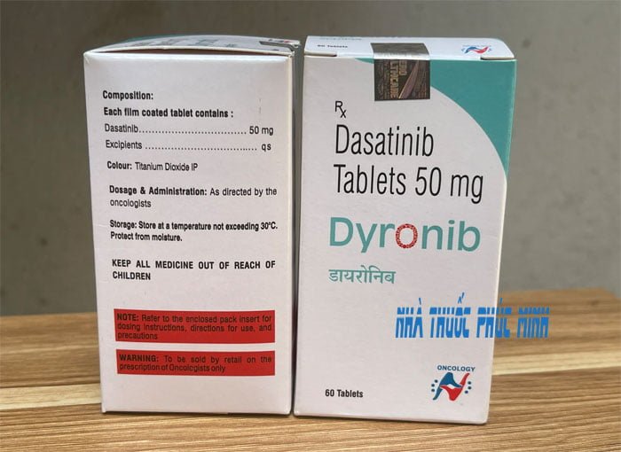 Thuốc Dyronib 50mg Dasatinib trị bệnh bạch cầu mua ở đâu hn hcm?