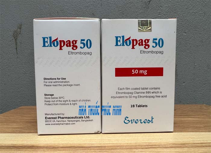 Thuốc Elopag 25 50mg Eltrombopag mua ở đâu hn hcm uy tín?