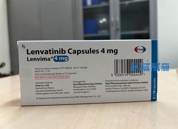 Thuốc Lenvima 4 10mg Lenvatinib trị ung thư mua ở đâu hn hcm?