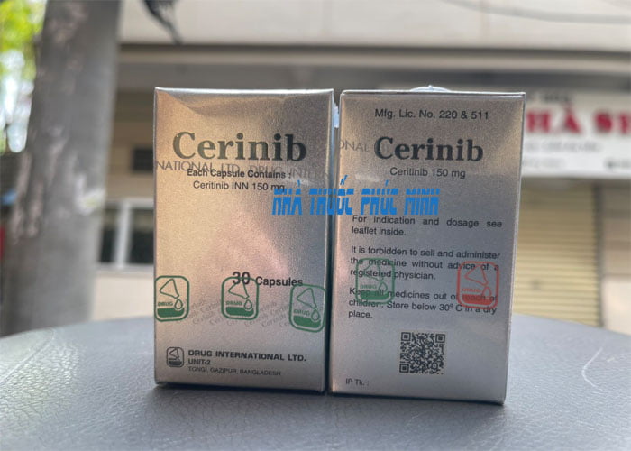 thuốc Cerinib 150mg Ceritinib trị đích ung thư phổi mua ở đâu?