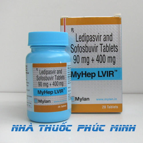 Thuốc Myhep Lvir điều trị viêm gan C của Mylan ấn độ