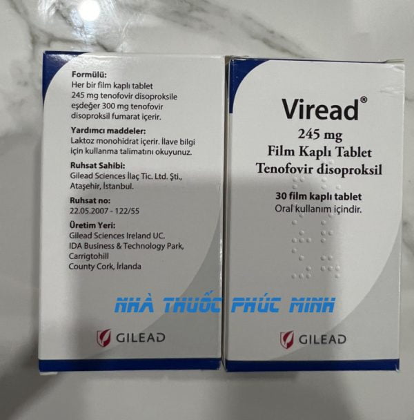 Thuốc Viread 245mg 300mg giá bao nhiêu?