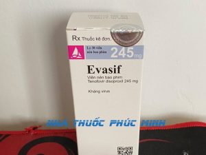 Thuốc Evasif 245mg TDF giá bao nhiêu?