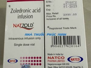 Thuốc Natzold Zoledronic acid mua ở đâu giá bao nhiêu