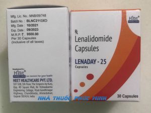 Thuốc Lenaday 25 Lenalidomide mua ở đâu giá bao nhiêu?