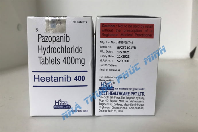 Thuốc Heetanib 400mg Pazopanib mua ở đâu?