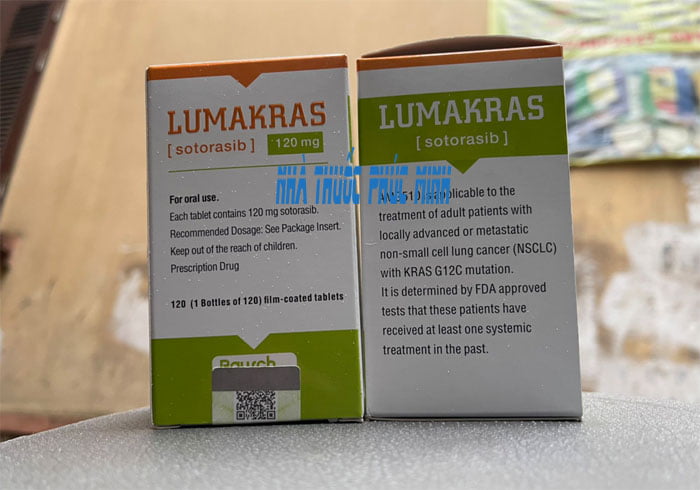 Thuốc đích ung thư phổi Lumakras 120mg Sotorasib