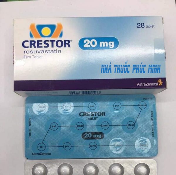Thuốc Crestor 10 20mg giá bao nhiêu?