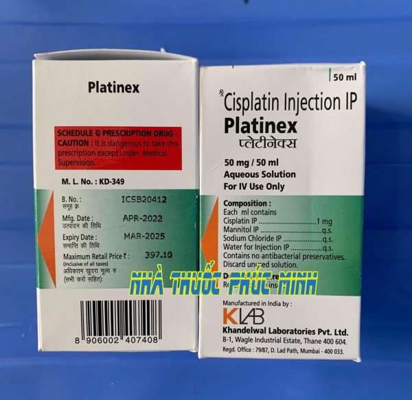 Thuốc Platinex 50mg Cisplatin mua ở đâu giá bao nhiêu?