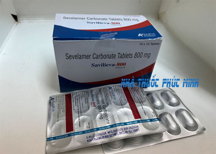 Thuốc Sevelamer Carbonate 800mg dùng cho bệnh nhân chạy thận nhân tạo