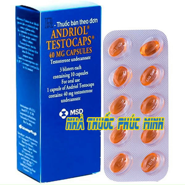 Thuốc Andriol Testocaps mua ở đâu giá bao nhiêu?