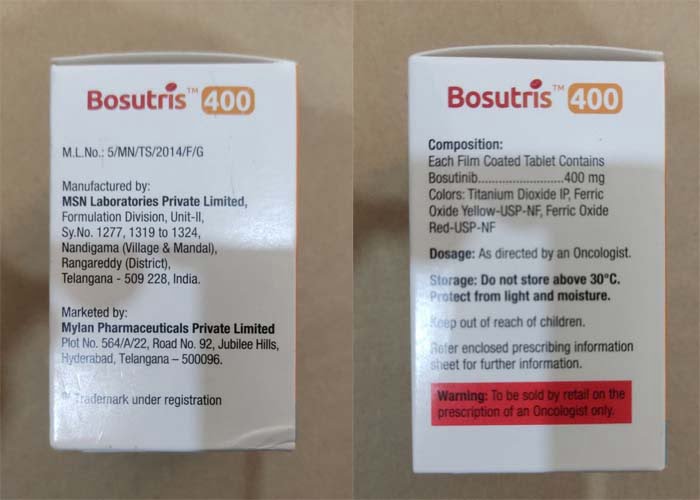 Thuốc Bosutris 400mg Bosutinib tablets mua ở đâu hn hcm?