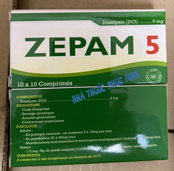 Thuốc Zepam 5 10mg mua ở đâu giá bao nhiêu?