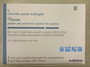 Thuốc Cetrotide 0.25mg cetrorelix giá bao nhiêu?