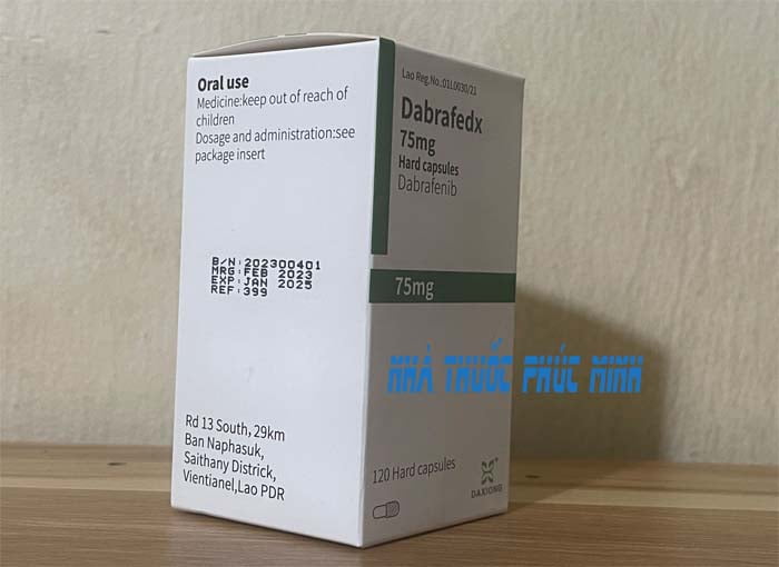 Thuốc Dabrafenid điều trị ung thư phổi đột biế braf V600