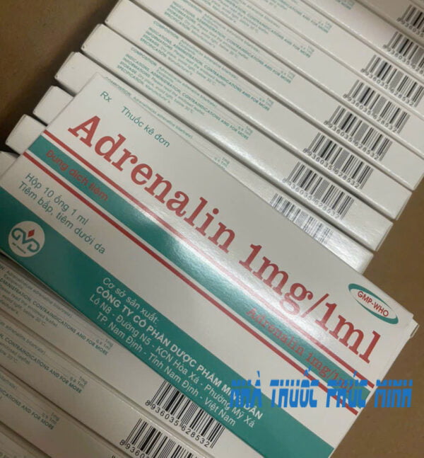 Thuốc tiêm Adrenaline 1mg/1ml mua ở đâu giá bao nhiêu?