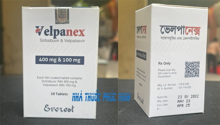 Thuốc viêm gan C Velpanex giá tốt nhất 