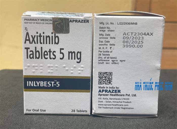 Thuốc Axitinib tablets 5mg